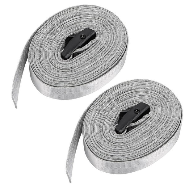 Pack 1m/3.3ft Adjustable Heavy Duty Alloy Ratchet Tie Down Straps with Buckle