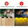 Solar Deck Lights Outdoor, Solar Step Lights LED Waterproof Patio Decor Solar Lights for Railing