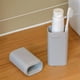 thumbnail image 1 of Estuche de Viaje para Cepillos de Dientes, Blanco y Gris | Portacepillos Portátil Compacto con Orificios de Ventilación | Contenedor de Plástico Apto para Uso Alimentario para Viajes, Campamentos, Es, 1 of 6