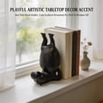 thumbnail image 5 of WWV Fun Acrobatic Hippo Bookends Set Heavy Duty Resin 10 Inch Tall Modern Sculptural Holder for Shelves Desk Home Office Decor Gift Surprise Gift for Family Friends 1 Pair, 5 of 7