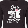thumbnail image 4 of Inktastic Hunting Girls Hunt Too Only Prettier with Doe and Arrow Long Sleeve Youth T-Shirt, 4 of 5