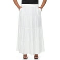 thumbnail image 3 of White Mark Women’s Tiered Maxi Skirt, 3 of 8
