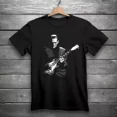 thumbnail image 1 of Monster Playing Electric Guitar Classic Horror Rock Unisex Black Tee S-5XL, 1 of 4