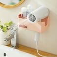 thumbnail image 3 of Organizador adhesivo del cuarto de baño de Rewera, soporte de pared del tenedor del secador de pelo sin perforación, 3 of 6