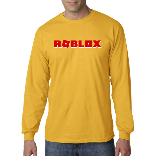 New Way New Way 922 Unisex Long Sleeve T Shirt Roblox Logo Game Filled Xl Gold Walmart Com Walmart Com - roblox dickies pants