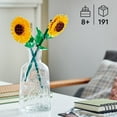 thumbnail image 3 of LEGO Sunflowers Building Toy for Kids, Girls and Boys Ages 8+ - Artificial Sunflowers for Home Decor and Display - Birthday Gift Idea for Lovers of Plants & Flowers - 40524, 3 of 7