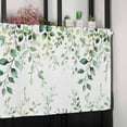 thumbnail image 7 of Valances for Windows Eucalyptus Leaf Watercolor Green Plant Country Valance Rod Pocket Window Treatments Curtains for Kitchen Small Windows Living Room Bedroom Bathroom, 42"x12", 7 of 7