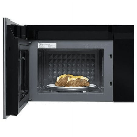 Haier - 1.4 Cu. Ft. Over-the-Range Microwave with Sensor Cooking - Stainless steel