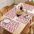 thumbnail image 5 of Red Black Animals Placemats Set of 4 Love Heart Seven Star Ladybirds Place Mats Indoor Wipeable Table Mats Washable Cloth Dining Table Placemats for Kitchen Holiday Party Home Decor 13x19 Inch, 5 of 9