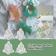 thumbnail image 3 of C Christmas Pendant Resin Mold Snowflake Christmas Tree Epoxy Silicone Mould H2H K6O2, 3 of 9