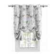 thumbnail image 3 of Mystic Garden Floral Blackout Grommet Tie-Up Panel 52x63 Sandstone, 3 of 3