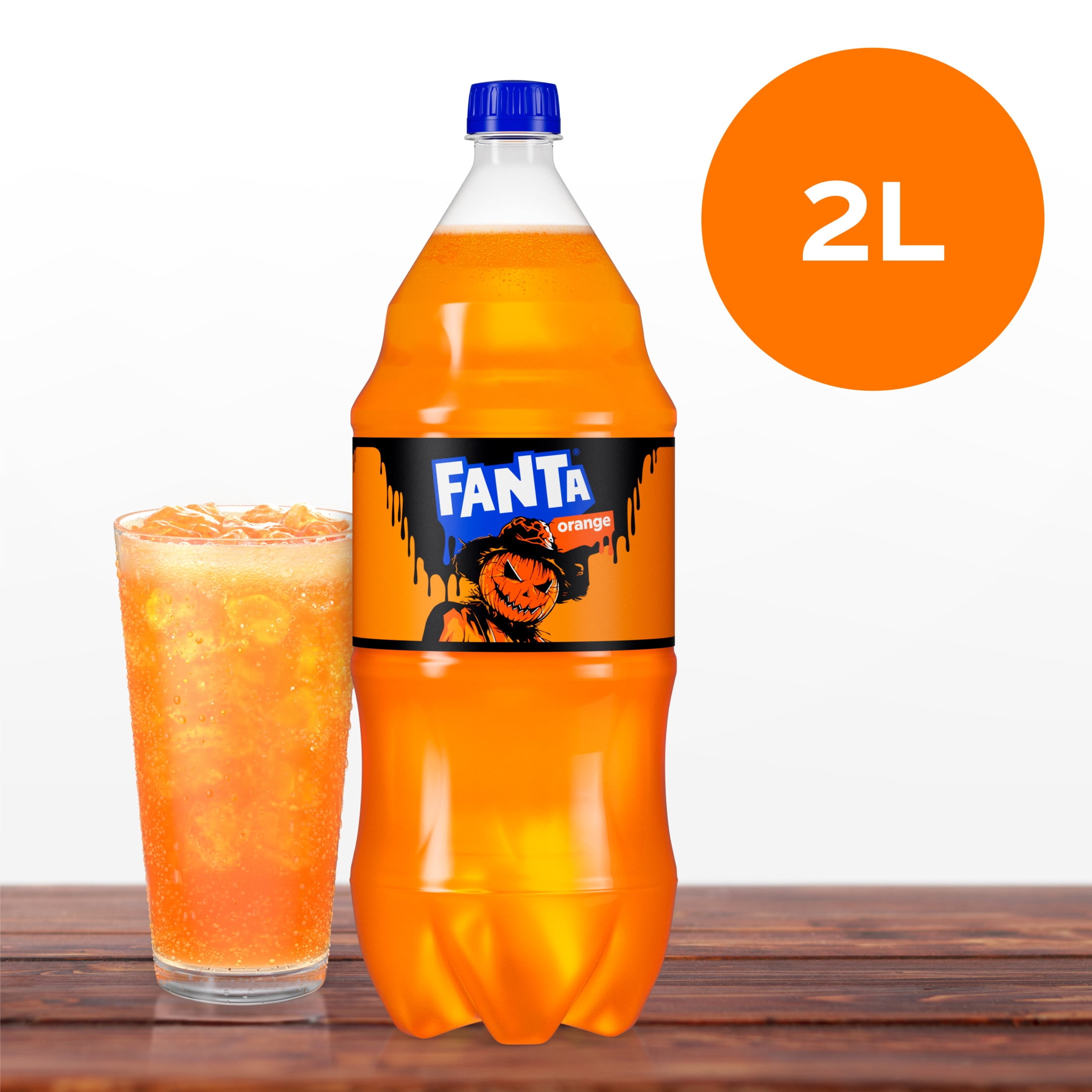 Fanta Orange Soda Pop Bottle, 2 Liter