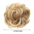 thumbnail image 3 of Human Hair Bun Messy Bun Hair Piece Extension Scrunchie Donut Hairpiece for Women, Natural Realistic Ponytail Hair Accessories for Everyday, Party, Halloween, Cosplay, Masquerade, Makeup Organizers, 3 of 5