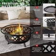thumbnail image 4 of BaPiPro 36.00 x 36.00 Bowl Alloy Steel Fire Bowl with Fire Pit, 4 of 6
