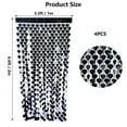 thumbnail image 2 of 4 Pack Valentines Decorations, Valentines Party Decoration, 3.3x6.6ft Black Heart Shape Tinsel Fringe Curtain Valentines Photo Streamer Backdrop for Birthday, Engagement, Wedding Party Supplies, 2 of 5