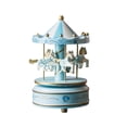 thumbnail image 1 of Becaristey Portable Wedding Party Birthday Gift With Interactive Merry-Go-Round Music Boxes Educational Fun H-B-14 Blue 6.2 inch, 1 of 6