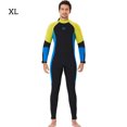 thumbnail image 2 of Traje de traje de traje completo Traje mojado para hombres y mujeres Agua de una pieza Actividades deportivas en agua fría para snorkeling Surfing Spearfishing Man / Amarillo XL Advancent OD017131-16, 2 of 7