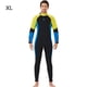 thumbnail image 2 of Traje de traje de traje completo Traje mojado para hombres y mujeres Agua de una pieza Actividades deportivas en agua fría para snorkeling Surfing Spearfishing Man / Amarillo XL Scienceny OD017131-16, 2 of 7