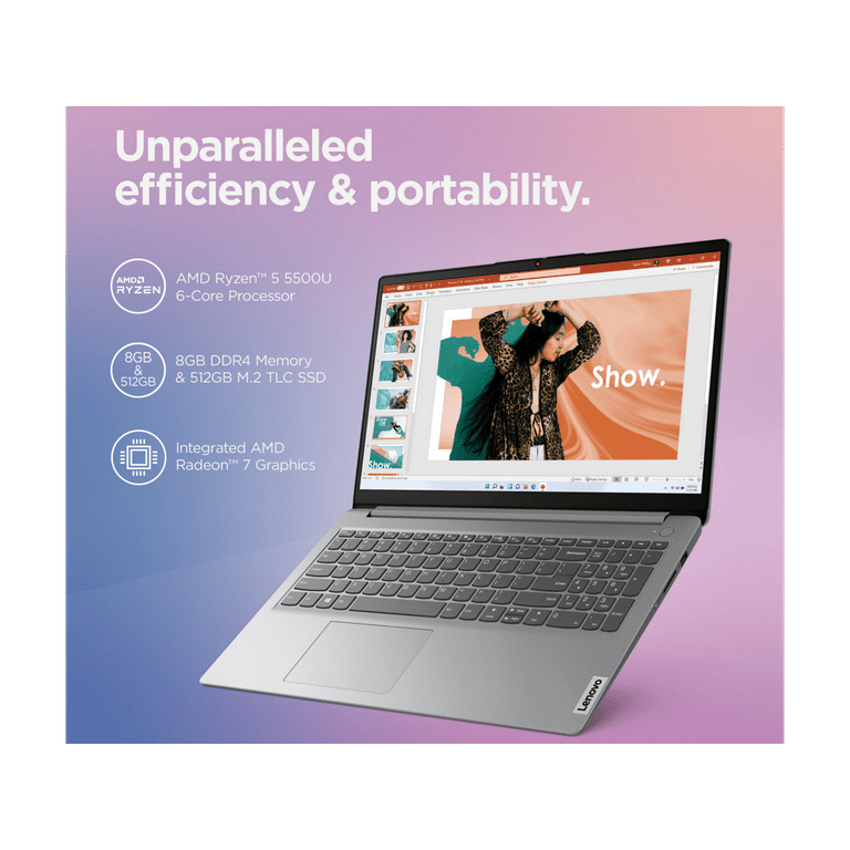 Lenovo Laptop IdeaPad 1, AMD Ryzen 5 5500U, 8GB, 512GB SSD Lenovo Laptop IdeaPad 1, AMD Ryzen 5 5500U, 8GB, 512GB SSD
