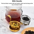 thumbnail image 2 of tamizeot Rotating Tea Strainer Stainless Steel Gold Silver Fine Mesh Filter Coffee Sieve Teaware Infuser Filtering Tool Gold, 2 of 6
