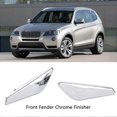 thumbnail image 4 of 2PCS Front Fender Chrome Finisher 51117338569 Replacement for X3 X4 F25 F26 2013?2017, 4 of 5