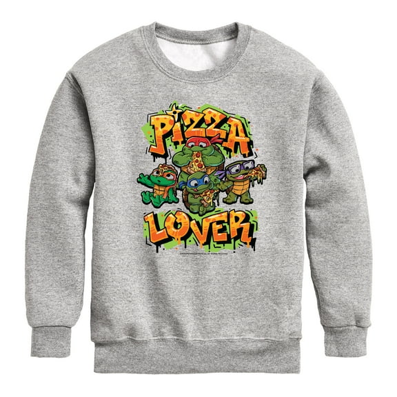 Teenage Mutant Ninja Turtles Mutant Mayhem - Pizza Lover - Toddler & Youth Crewneck Fleece Sweatshirt