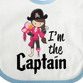 thumbnail image 4 of Inktastic I'm the Captain Pirate Girl Girls Baby Bib, 4 of 4