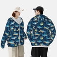 thumbnail image 4 of Disketp Sweat à Capuche Cartoon Surfeur Requins pour Hommes Protection Solaire Performance Manches Longues Pêche Extérieur Léger-Moyen, 4 of 7