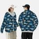 thumbnail image 4 of Balery Cartoon Surfer Sharks Sudadera ligera de manga larga con capucha y protección solar UPF 50+ para hombre y mujer, ideal para pesca y running-X-Large, 4 of 7