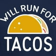 thumbnail image 3 of CafePress - Will Run For Tacos Dark T Shirt - Men's Classic Graphic Cotton T-Shirt, 3 of 4