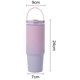 thumbnail image 3 of Vaso Clinaoy de acero inoxidable de 30 oz con asa, tapa con pajita, taza de viaje aislada, a prueba de fugas, para adultos y niños, 3 of 8