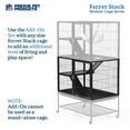 thumbnail image 4 of Prevue Pet Products Ferret Stacking Cage Add-on Unit, Fits Prevue Ferret Stack Cages, 4 of 9