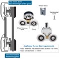 thumbnail image 3 of Shower door rollers 23 mm, 4 pieces, 3 of 5