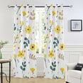 thumbnail image 6 of Coolnut Blackout Curtains for Bedroom Window Curtains for Bedroom 84 inches Length Flowers and Branches Floor to Ceiling Curtains Sheer Curtains, 6 of 7