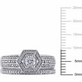 thumbnail image 3 of Everly Women's Diamond Diamond 14k White Gold Bridal Set, 3 of 4
