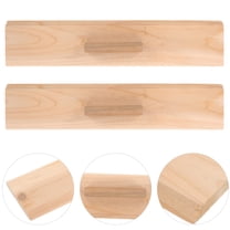 CRILSTYLEO Sewing Quilting Tools 2Pcs Yellow Rectangular Wood For Quilt Folding Tools