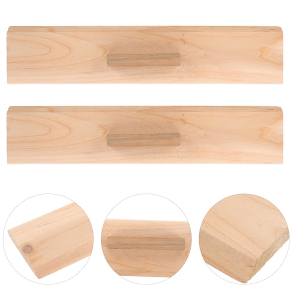 CRILSTYLEO Sewing Quilting Tools 2Pcs Yellow Rectangular Wood For Quilt Folding Tools