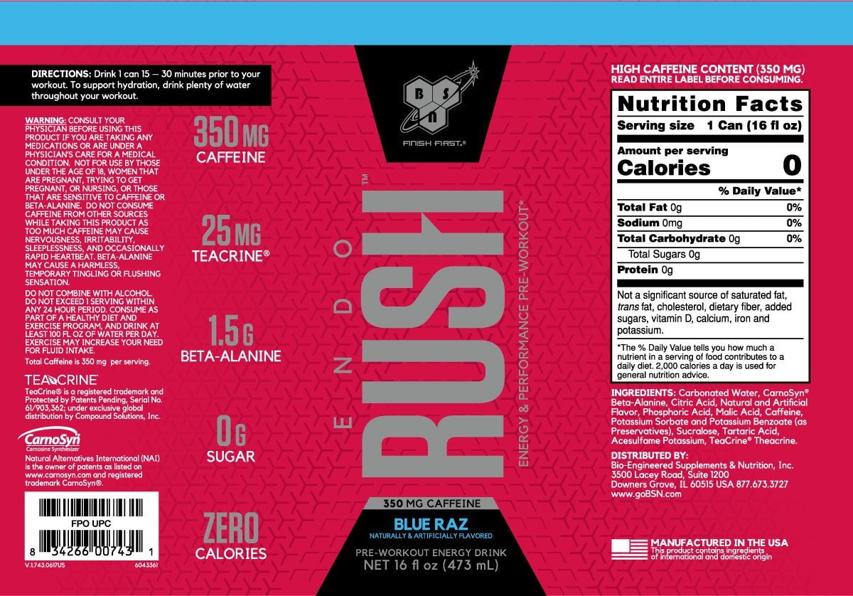 BSN Endo Rush Shaker 16 oz - I'll Pump You Up