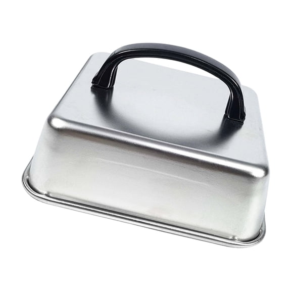 Square Basting Cover Stainless Steel Cheese Melting Dome Steaming Cover Lid Griddle Grill Accessory for Flat Teppanyaki