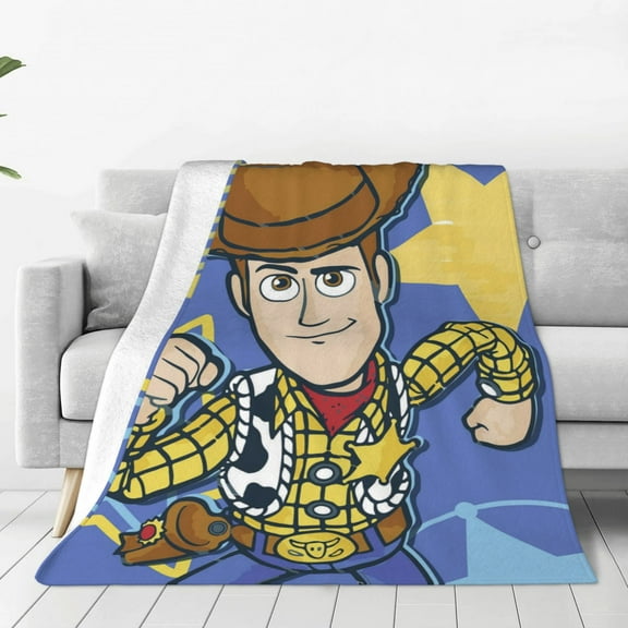 Woody Buzz Story Ultra-Soft Micro Fleece Blanket Cozy Blanket Thick Warm Plush Throw Blanket Sofa Cushion