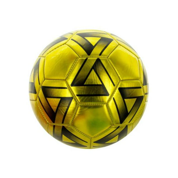 Ballon de Football Métallique de 8,5 Po et Noir&44; Taille 5 - Pack de 2