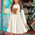 thumbnail image 2 of DISNIMO Highland Cow Dress Girls Long Sleeve Skater Dresses Kids 11-12 Dresses with Collars for Girls Animal Dress Kids Casual Fall Dress Children Skater Dress Girl Button Dress Teen Midi Dress Kid, 2 of 7