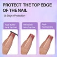 thumbnail image 4 of Kit de uñas de gel francesas Vansiho Long Square French Tip Press, 4 of 6