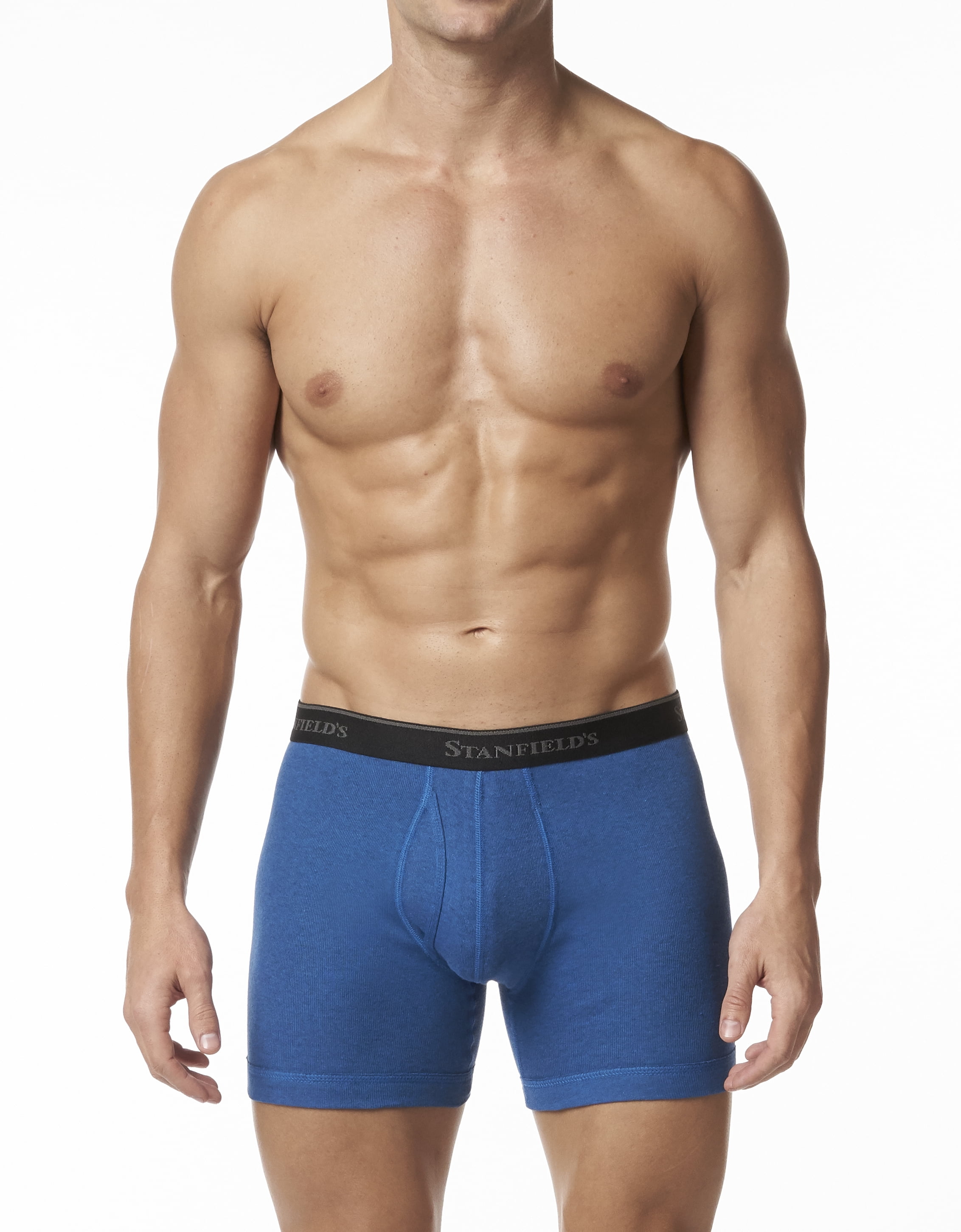 Stanfield's 2-Pack Adult Mens Premium Cotton Low Rise Boxer Briefs, Sizes S-XL