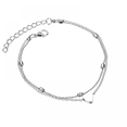 thumbnail image 1 of Anklets Simples pour Femmes, Argent/or/or Rose, 1 of 3