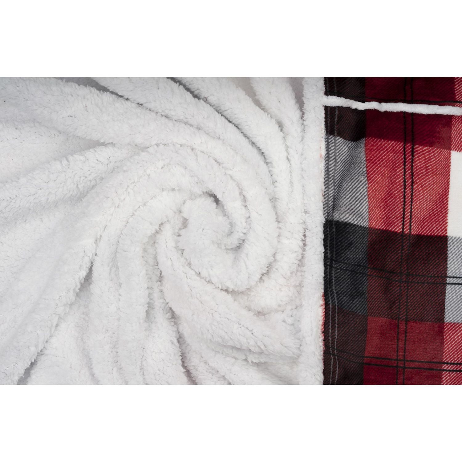 Safdie & Co. Premium Ultra Soft Flannel Hoodzy Hooded Throw Blanket with Sherpa Winter Plaid
