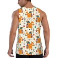 thumbnail image 3 of Xecao Squirrel With Colorful Tail Men's Tank Top Workout Quick Dry Sleeveless Gym Jogging Muscle Shirts Summer Swim Beach Tops, 3 of 9