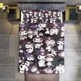 thumbnail image 7 of Kuromi And My Melody Duvet Cover Set 3-Piece Bedding Set Soft Warm And Comfortable Soft Bed Set with 1 Duvet Cover And 2 Pillowcases for Bedroom All Season 90"x90", 7 of 7