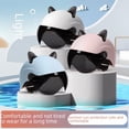 thumbnail image 3 of Casco de coche eléctrico para hombres y mujeres, medio casco a prueba de viento para protección solar de verano, casco de seguridad para coche con batería portátil, 3 of 5