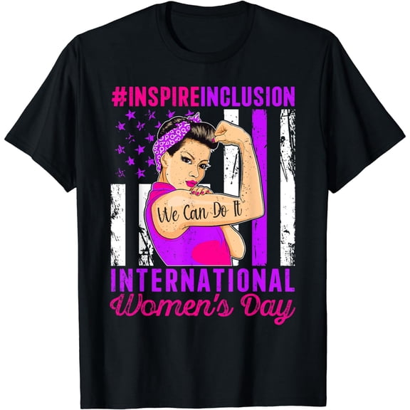 International Women's Day 2024 Inspire Inclusion 8 March T-Shirt
